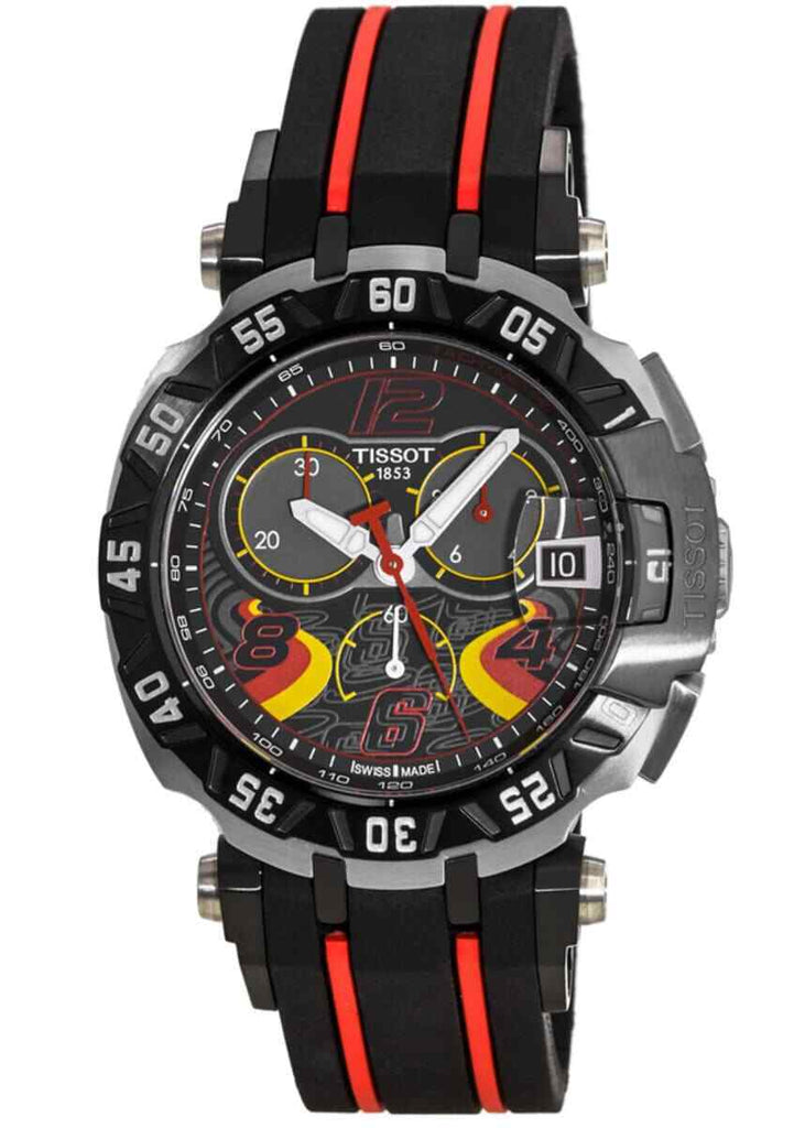 Tissot T Race Chronograph Stefan Bradl Special Edition Black Dial Black Rubber Strap Watch for Men - T092.417.27.057.02 Buy Now By Tissot