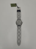 Gucci G Timeless Quartz Grey Dial Grey Leather Strap Watch For Men - YA1264058 Buy Now By Gucci