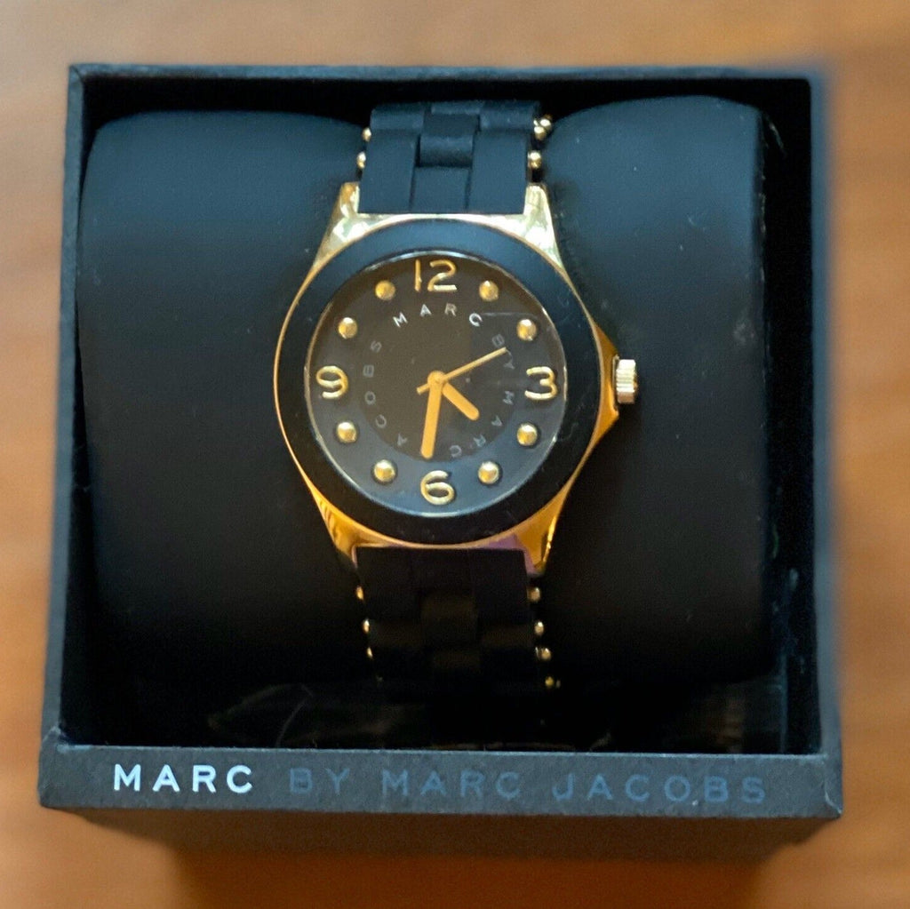 Marc Jacobs Pelly Black Dial Black Silicone Strap Watch for Women - MBM2540 Buy Now By Marc Jacobs