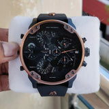 Diesel Mr Daddy 2.0 Chronograph Black Dial Black Steel Strap Watch For Men - DZ7400 Buy Now By Diesel