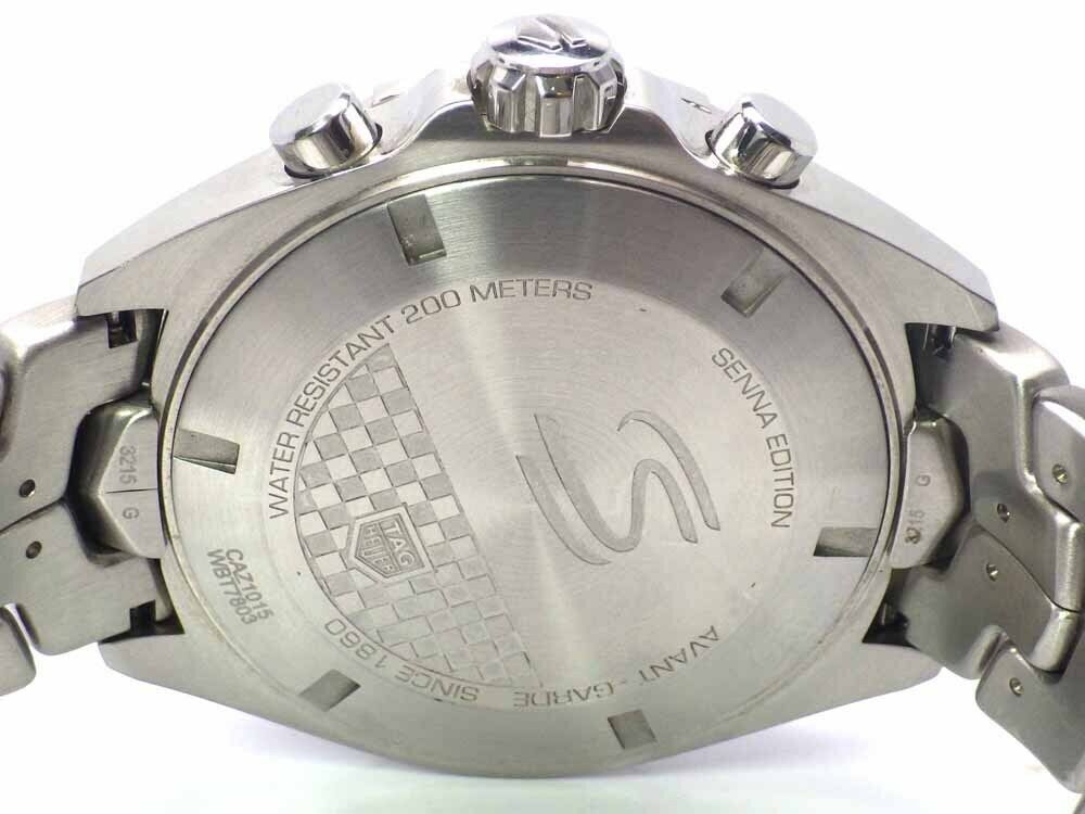 Tag Heuer Senna Chronograph Special Edition Black Dial Silver Steel Strap Watch for Men - CAZ1015.BA0883 Buy Now By Tag Heuer