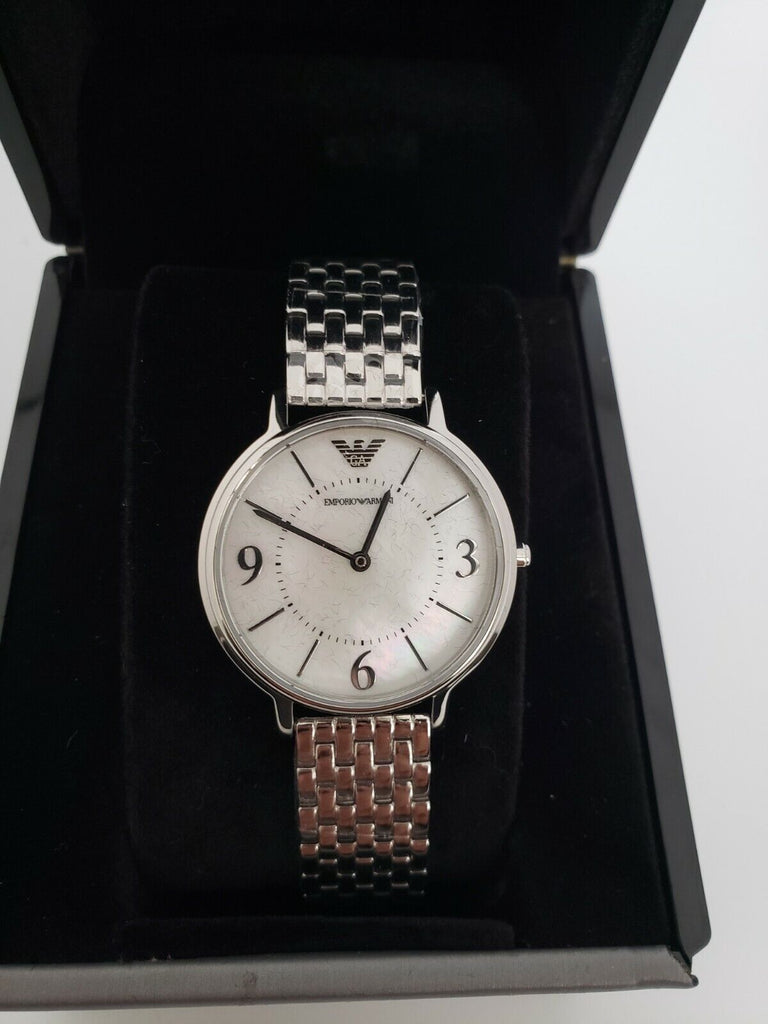 Emporio Armani Kappa Mother of Pearl Dial Silver Steel Watch For Women - AR2507 Buy Now By Emporio Armani