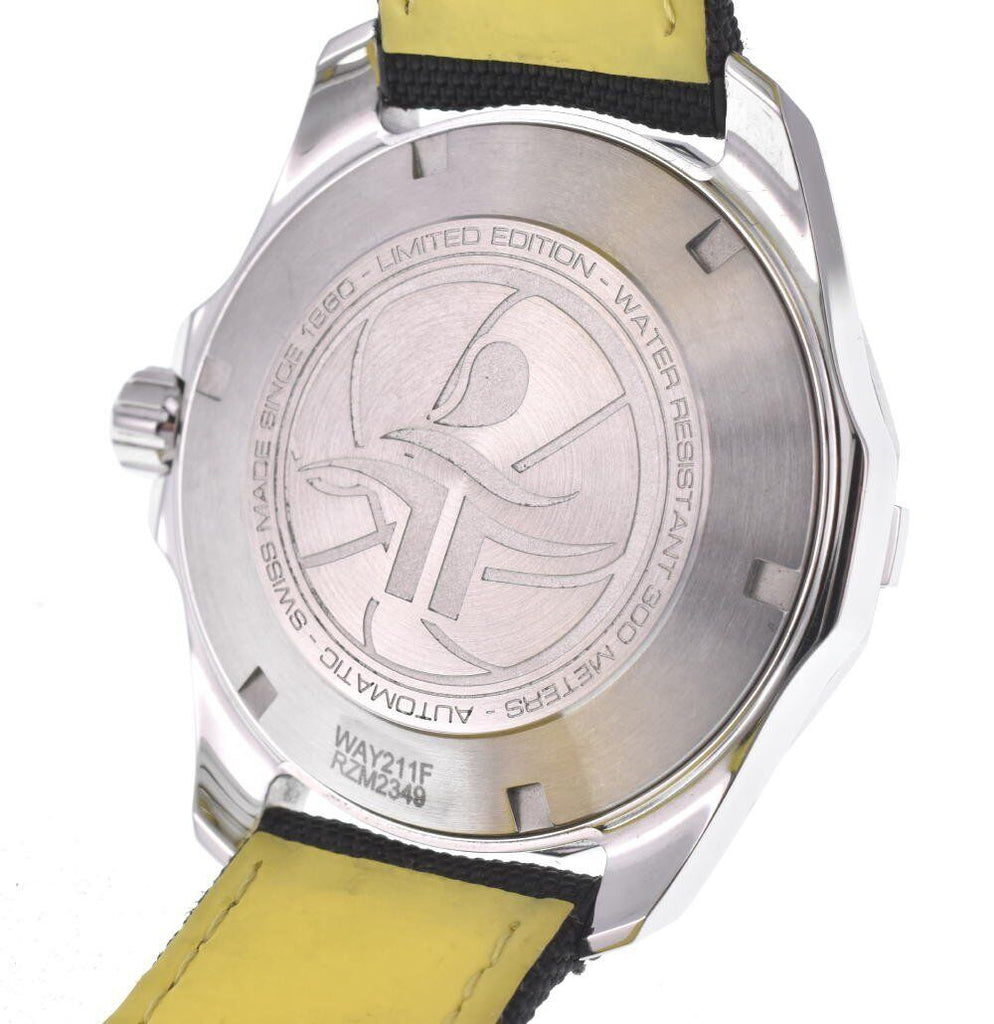 Tag Heuer Aquaracer Jeremy Lin Special Edition Grey Dial Black Nylon Strap Watch for Men - WAY211F.FC6362 Buy Now By Tag Heuer