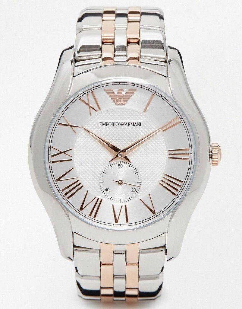 Emporio Armani Classic Quartz Silver Dial Two Tone Steel Strap Watch For Men - AR1824 Buy Now By Emporio Armani