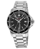 Movado Series 800 Black Dial Silver Steel Strap Watch For Men - 2600135 Buy Now By Movado