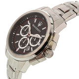 Maserati Successo Chronograph Black Dial Silver Steel Strap Watch For Men - R8873621009 Buy Now By Maserati