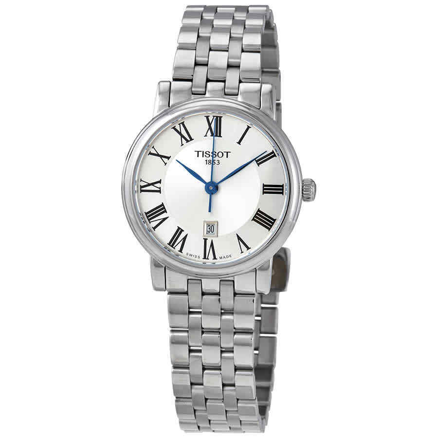 Tissot Carson Premium Lady Silver Dial Silver Steel Strap Watch For Women - T122.210.11.033.00 Buy Now By Tissot