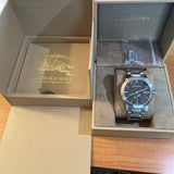 Burberry The City Black Dial Silver Steel Strap Watch for Men - BU9901 Buy Now By Burberry