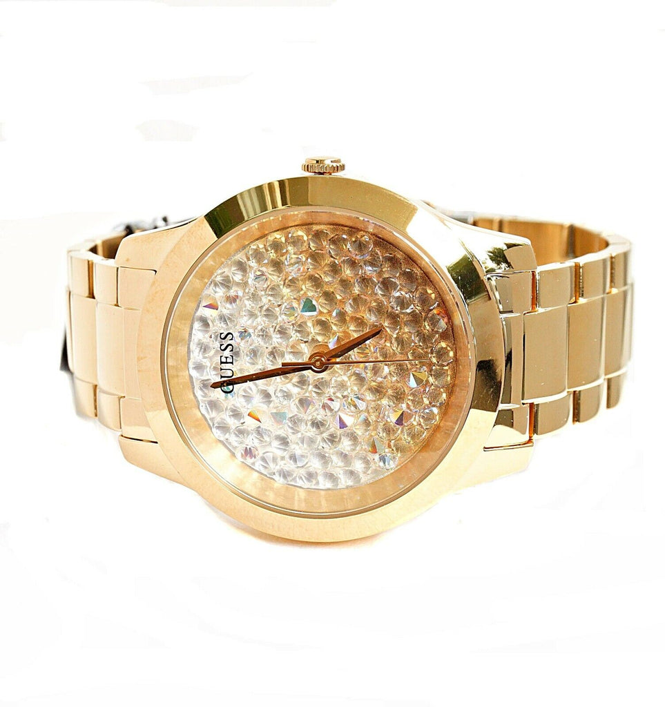 Guess Crush Rose Gold Dial Rose Gold Steel Strap Watch For Women - GW0020L3 Buy Now By Guess