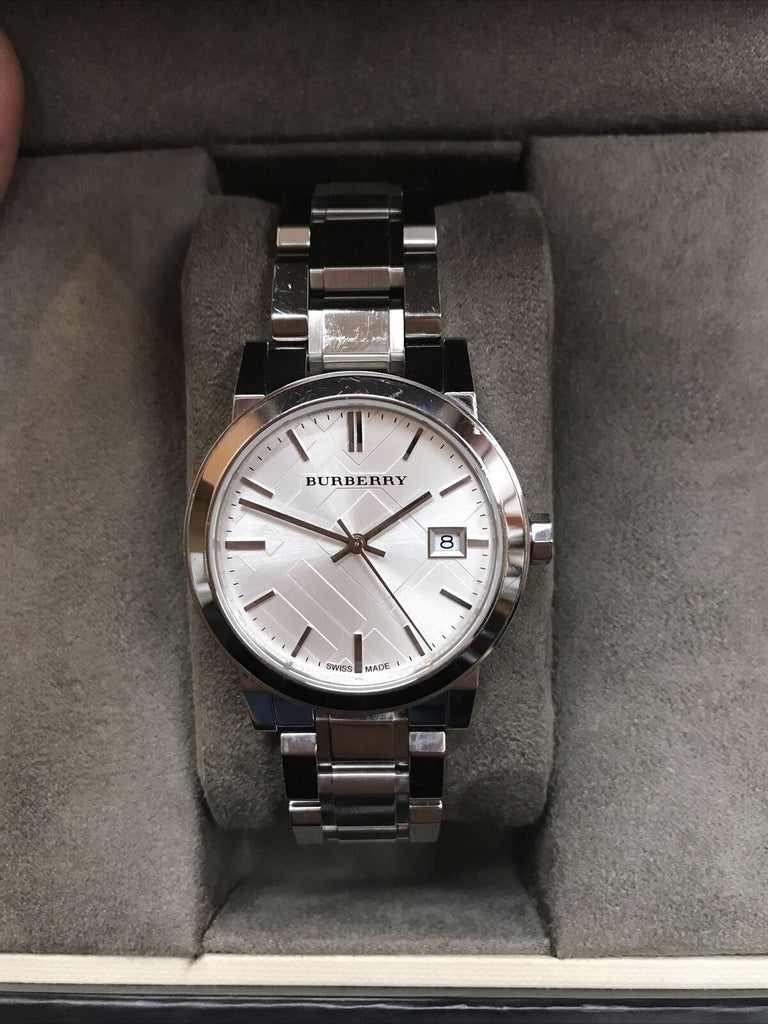 Burberry The City White Dial Silver Steel Strap Watch for Women - BU9100 Buy Now By Burberry