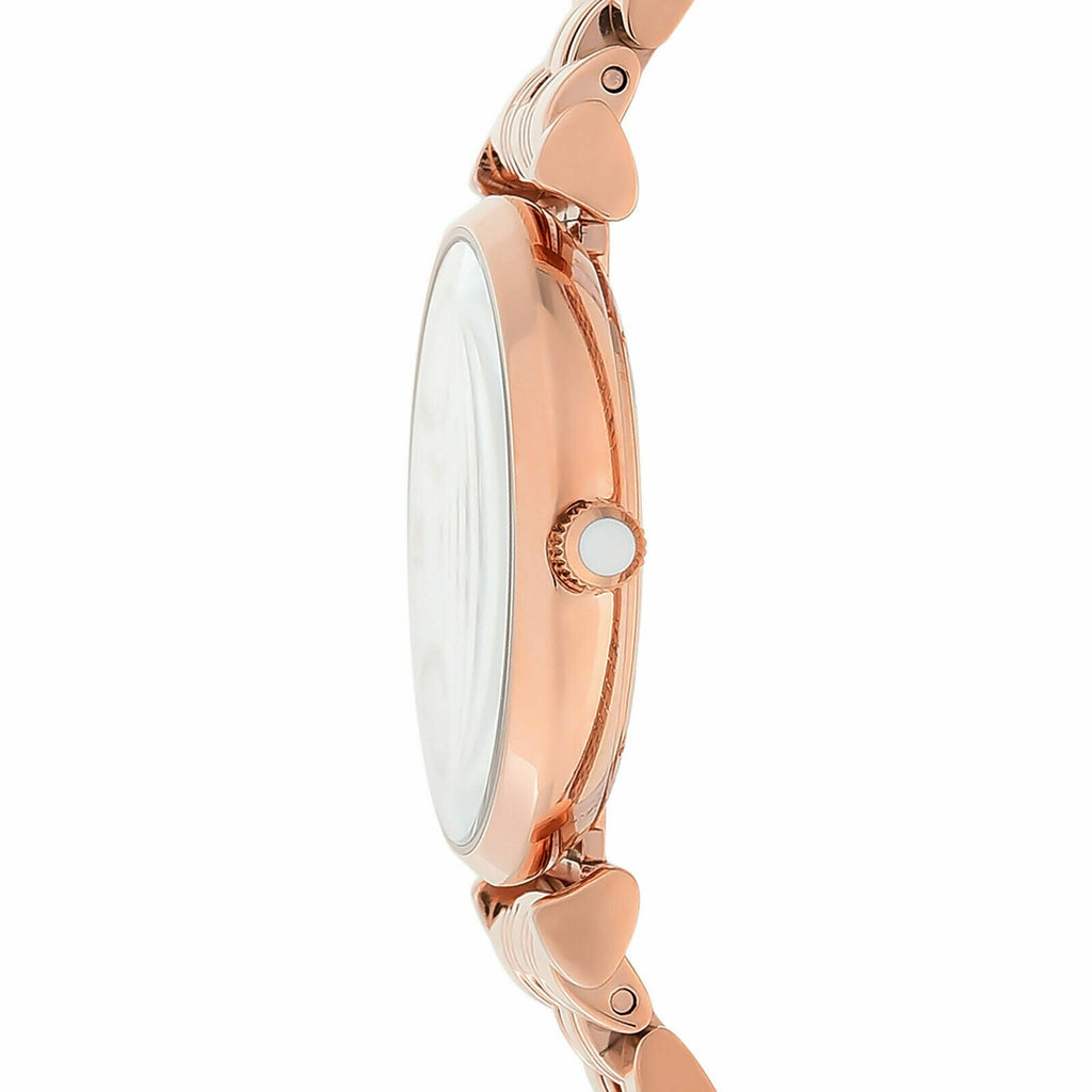 Emporio Armani Mother of Pearl Dial Rose Gold Steel Strap Watch For Women - AR11110 Buy Now By Emporio Armani