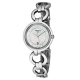 Tissot T Trend Flamingo Mother of Pearl Dial Silver Steel Strap Watch for Women - T094.210.11.116.00 Buy Now By Tissot