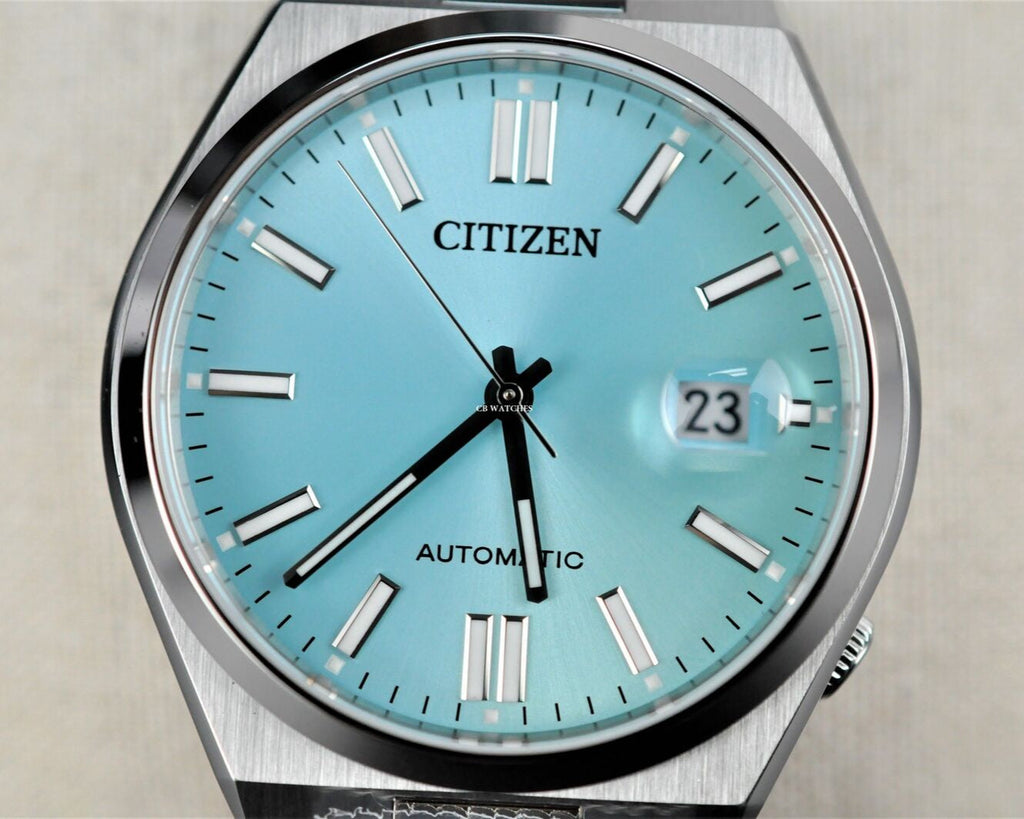 Citizen Tsuyosa Automatic Turquoise Dial Silver Steel Strap Watch For Men - NJ0151-88M Buy Now By Citizen
