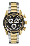 Versace V-Ray Chronograph Black Dial Two Tone Steel Strap Watch For Men - VE2I00421 Buy Now By Versace