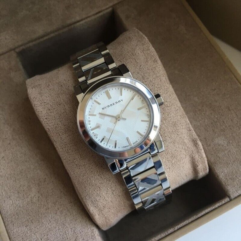 Burberry The City Silver Dial Silver Steel Strap Watch for Women - BU9233 Buy Now By Burberry