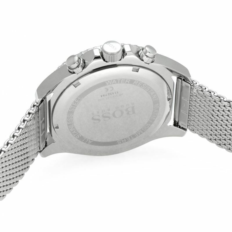 Hugo Boss Ocean Edition Black Dial Silver Mesh Strap Watch for Men - 1513742 Buy Now By Hugo Boss