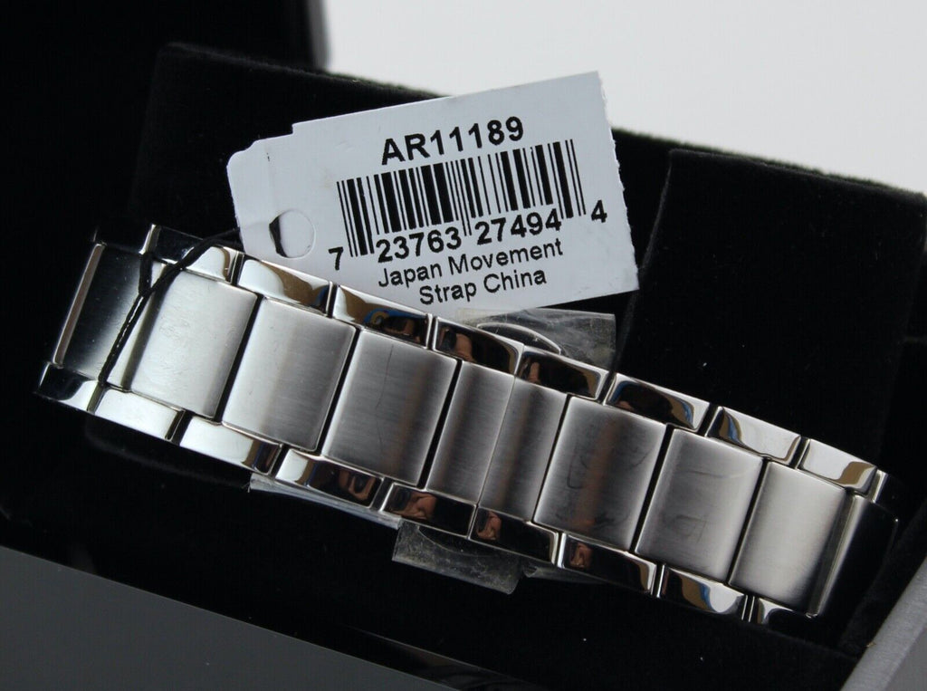 Emporio Armani Renato Quartz Silver Dial Silver Steel Strap Watch For Men - AR11189 Buy Now By Emporio Armani