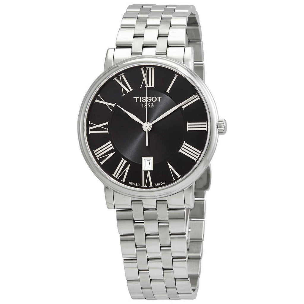 Tissot Carson Premium Black Dial Silver Steel Strap Watch For Men - T122.410.11.053.00 Buy Now By Tissot