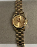 Marc Jacobs Henry Dinky Gold Dial Gold Steel Strap Watch for Women - MBM3199 Buy Now By Marc Jacobs