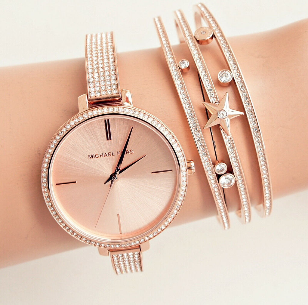 Michael Kors Jaryn Quartz Rose Gold Dial Rose Gold Steel Strap Watch For Women - MK3785 Buy Now By Michael Kors