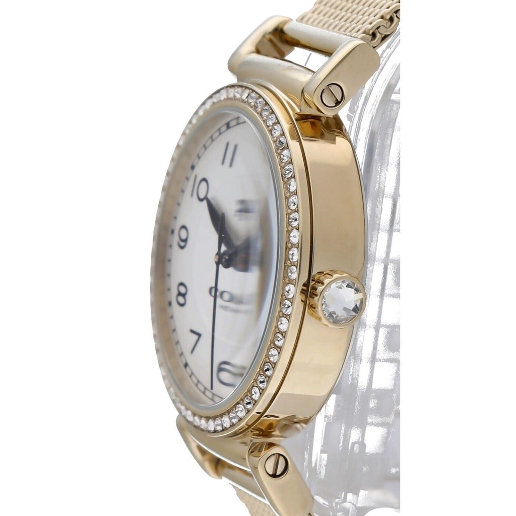 Coach Madison White Dial Gold Mesh Bracelet Watch for Women - 14502652 Buy Now By Coach