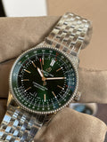 Breitling Navitimer Automatic 41mm Green Dial Silver Steel Strap Watch for Men - A17326361L1A1 Buy Now By Breitling