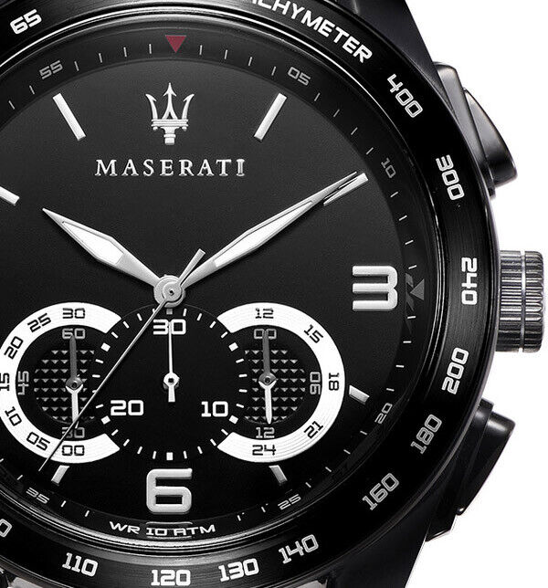 Maserati Traguardo Chronograph Black Dial Black Mesh Bracelet Watch For Men - R8873612031 Buy Now By Maserati