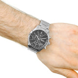 Hugo Boss Grand Prix Black Dial Silver Steel Strap Watch for Men - 1513477 Buy Now By Hugo Boss
