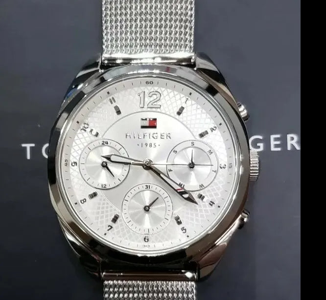 Tommy Hilfiger Mia Silver Dial Silver Mesh Bracelet Watch for Men - 1781628 Buy Now By Tommy Hilfiger