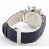 Emporio Armani Gianni White Dial Black Leather Strap Watch For Men - AR0385 Buy Now By Emporio Armani