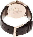 Calvin Klein Minimal White Dial Brown Leather Strap Watch for Women - K3M226G6 Buy Now By Calvin Klein