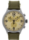 Tissot T Sport Chrono XL Beige Dial Khakhi Green Nylon Strap Watch for Men - T116.617.33.267.00 Buy Now By Tissot