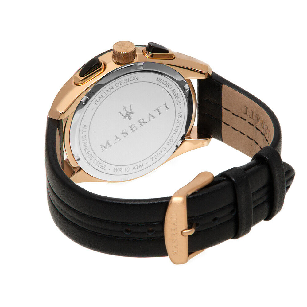 Maserati Traguardo 45mm Black Dial Watch Black Strap For Men - R8871612025 Buy Now By Maserati