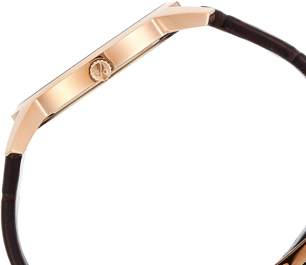 Calvin Klein City White Dial Brown Leather Strap Watch for Men - K2G21629 Buy Now By Calvin Klein