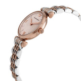 Emporio Armani Gianni T Bar Pink Dial Two Tone Steel Strap Watch For Women - AR11223 Buy Now By Emporio Armani