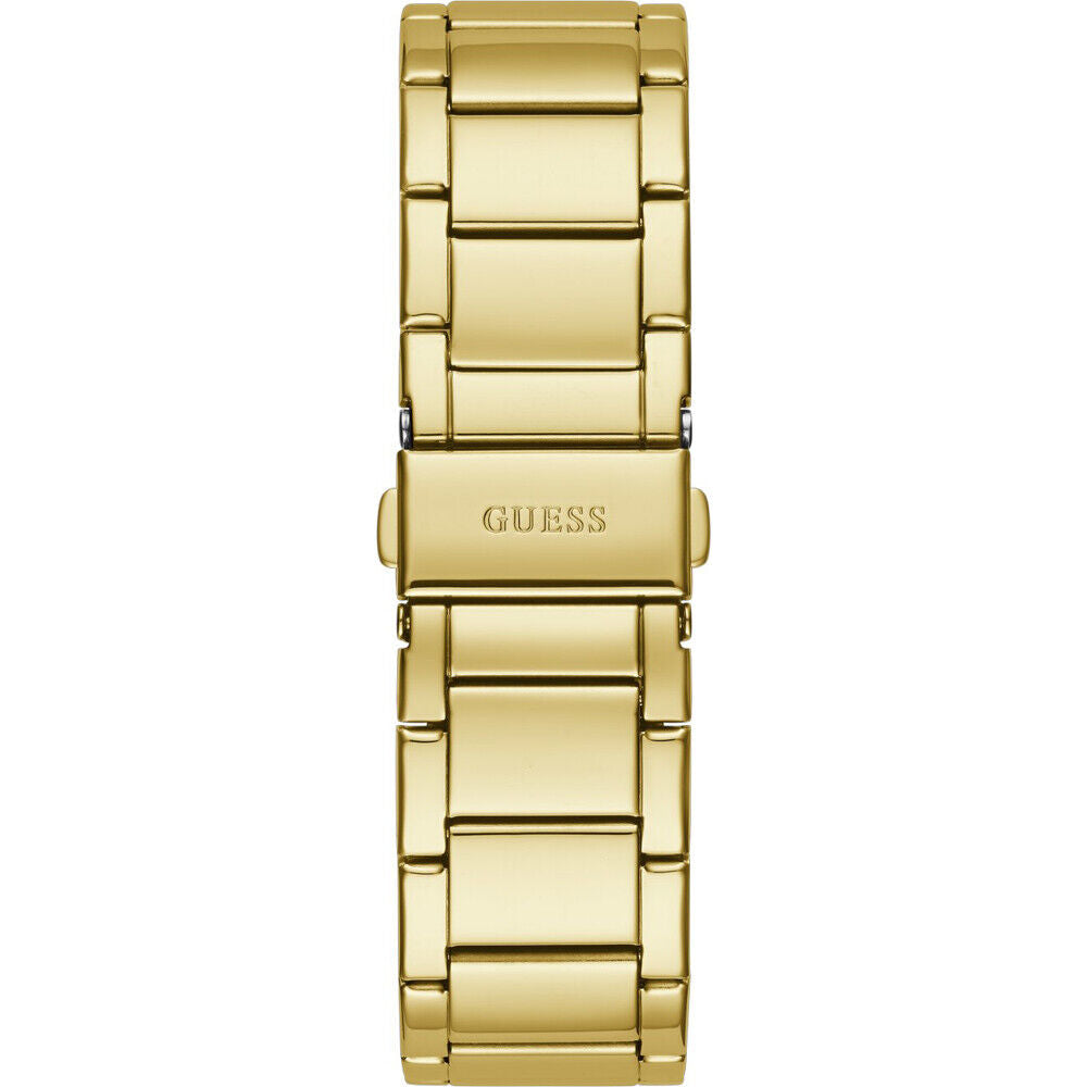 Guess Raven Diamonds Gold Dial Gold Steel Strap Watch for Women - GW0104L2 Buy Now By Guess