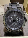 Burberry The City Grey Dial Gunmetal Grey Steel Strap Watch for Men - BU9381 Buy Now By Burberry