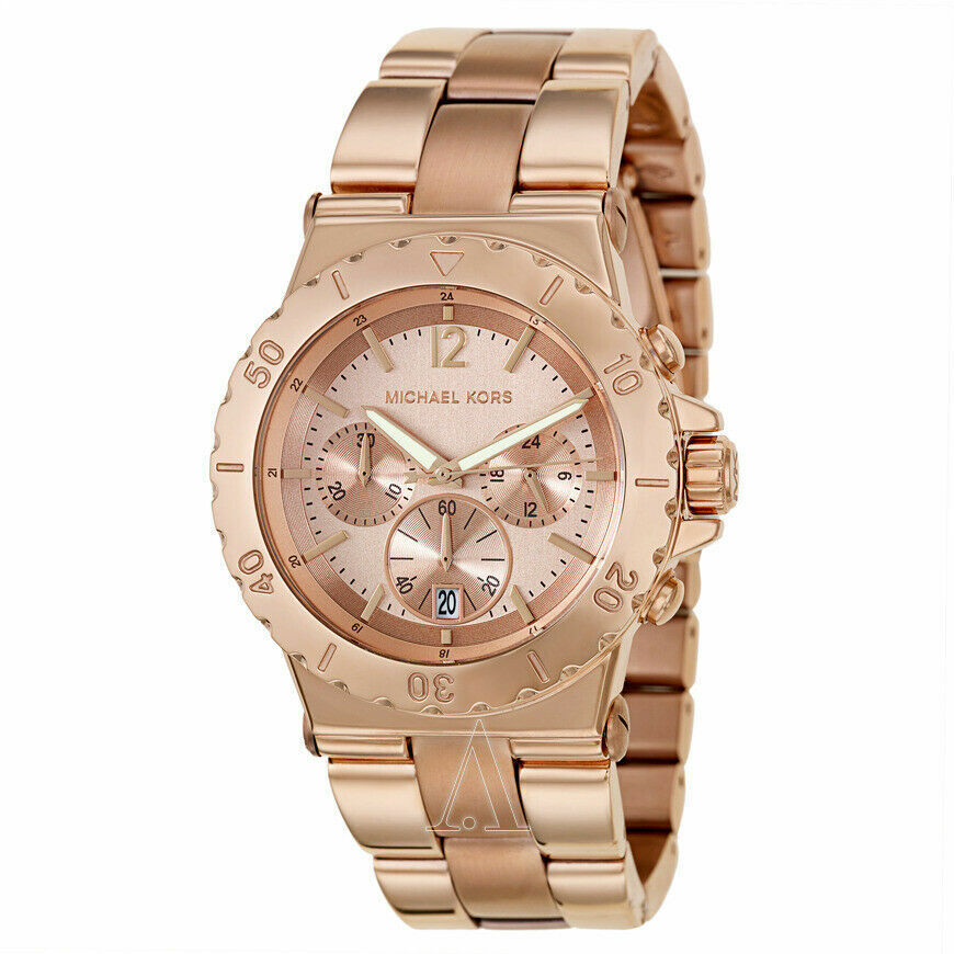 Michael Kors Dylan Rose Gold Dial Rose Gold Steel Strap Watch for Women - MK5314 Buy Now By Michael Kors