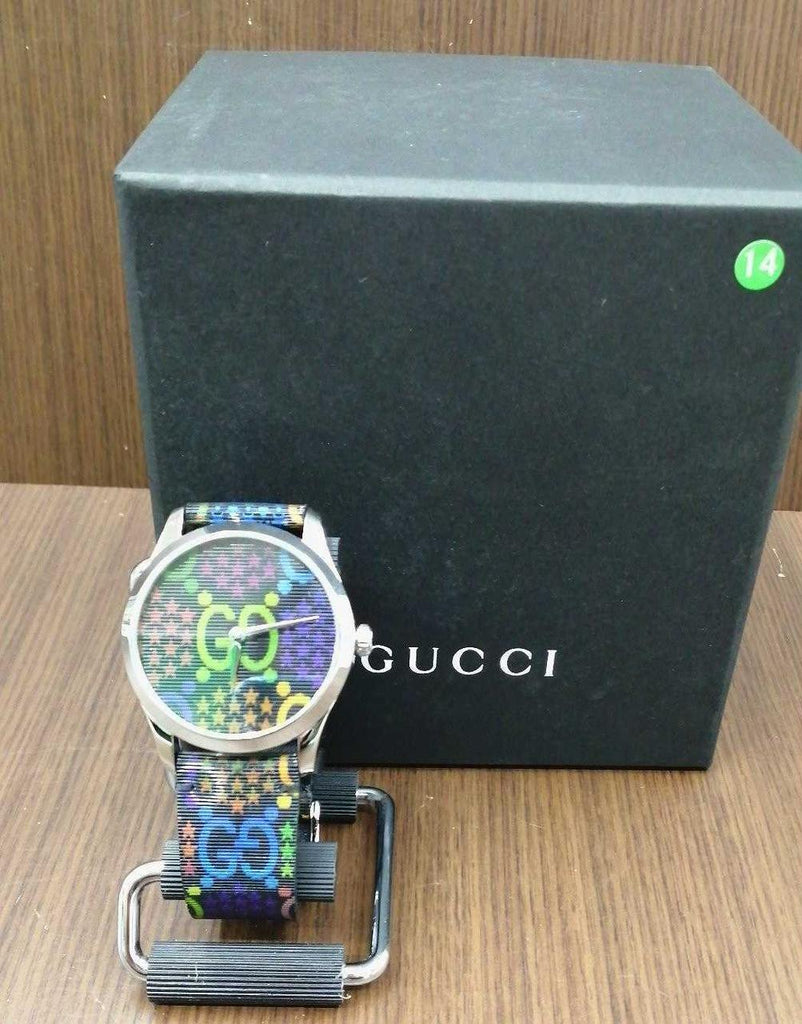 Gucci G Timeless Quartz Black Dial Black Leather Strap Watch For Women - YA1264146 Buy Now By Gucci
