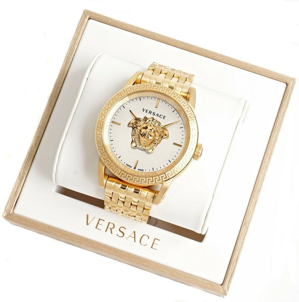 Versace Palazzo Empire White Dial Gold Steel Strap Watch for Men - VERD00318 Buy Now By Versace