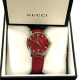 Gucci G-Timeless Cherry Red Mother of Pearl Dial 27mm Watch For Women - YA126584 Buy Now By Gucci
