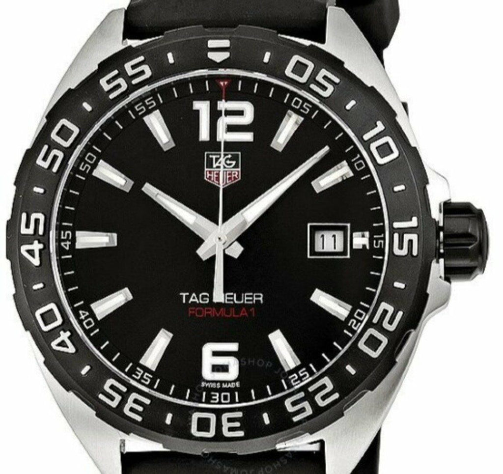 Tag Heuer Formula 1 Quartz Black Dial Black Rubber Strap Watch for Men - WAZ1110.FT8023 Buy Now By Tag Heuer