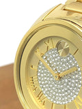 Movado Bold Pave Gold Dial Gold Steel Strap Watch For Women - 3600255 Buy Now By Movado