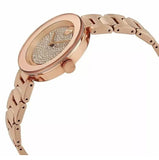 Movado Bold Crystal Pave Rose Gold Dial Rose Gold Steel Strap Watch For Women - 3600493 Buy Now By Movado