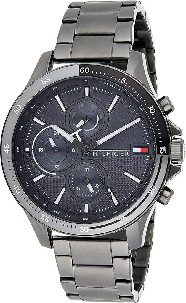 Tommy Hilfiger Bank Grey Dial Grey Steel Strap Watch for Men - 1791719 Buy Now By Tommy Hilfiger