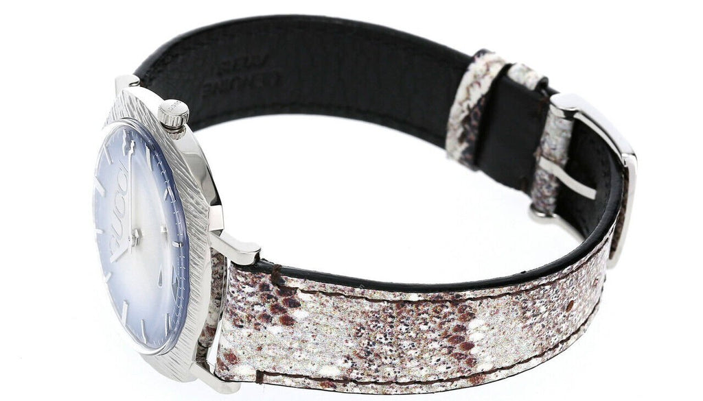 Gucci Grip Vintage Blue Dial Snakeskin Brown Leather Strap Watch for Women - YA152401 Buy Now By Gucci