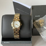 Marc Jacobs Mini Amy White Dial Gold Steel Strap Watch for Women - MBM3057 Buy Now By Marc Jacobs