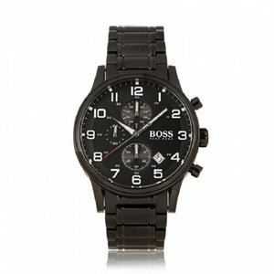 Hugo Boss Chronograph Black Dial Black Steel Strap Watch for Men - 1513180 Buy Now By Hugo Boss