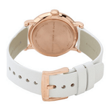 Marc Jacobs Baker White Dial White Leather Strap Watch for Women - MBM1283 Buy Now By Marc Jacobs