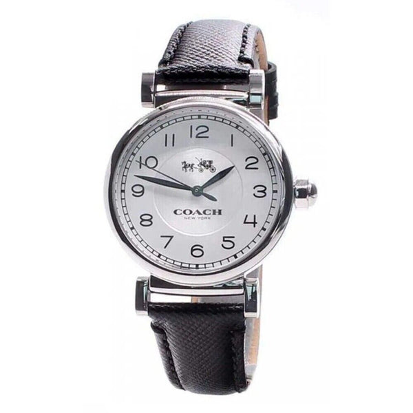 Coach Madison White Dial Black Leather Strap Watch for Women - 14502406 Buy Now By Coach
